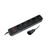 Фильтр сетевой 1,0 м Patron, SP-53U, 5 розеток, for UPS, черный