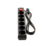 Фильтр сетевой 2,0 м Patron, SP-65U, 6 розеток, for UPS, черный