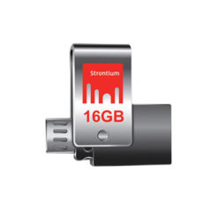 USB3.0 + OTG Flash Drive 16 Gb STRONTIUM OTG Nitro Plus Silver 130Mbps (SR16GSLOTG1Z)