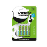 Батарейки R3 Videx щелочные LR03/AAA 4pcs SHRINK CARD блистер