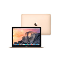  Apple MacBook 12" MK4M2LL/A Gold  Intel Core M 1.1GHz + Turbo Boost up to 2.4GHz/ 12" (2304x1440)/ 8GB DDR3/ 256GB SSD / Intel HD Graphics 5300/ WiFi 802.11ac/ Bluetooth 4.0/ USB-C / Gold/ 0.92Kg