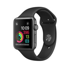  Apple Watch 42mm Space Gray Aluminum Sport Band Black (140-210mm) (MP032)