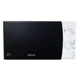 Микроволновая печь Samsung ME711KR/BWT, 20л, 800Вт, механика, внутреннее покрытие био-керамика, дверца открывается кнопкой, белый