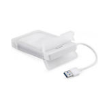 Адаптер подключения HDD 2,5" SATA/SSD к порту USB3.0 K104-U3S white + контейнер Maiwo защитный для HDD 2,5", белый
