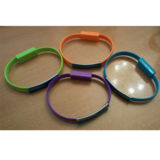 Кабель USB 2.0 Micro - 0.2 м AM-microB, Кабель-браслет, Orange