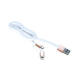 Кабель 2в1 USB 2.0 Lightning - 1.0 м PATRON PN-LIGHT-MIC-1M (IPHONE 5/5s/6/) +MICRO USB