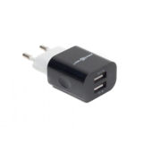 Зарядное устр-во USB 220В Maxxter UC-22A 2 USB, 5V/2.1A