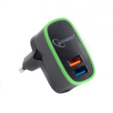 Зарядное устр-во USB 220В Gembird MP3A-UC-AC9 2 USB (5V/2.1A)