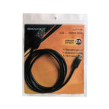Кабель USB 2.0 Micro - 1.0 м Grand-X PM01S 2,1A, медь, Black, пакет