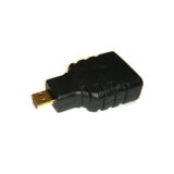Переходник HDMI папа micro HDMI мама, позолота