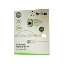   Belkin USB MicroCharger (12V,  1-USB 2A), White, + cable microusb and IPhone 5/5S/6, (F8J090BT04)