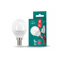  Titanum LED, E14, 5W, G45 ( 45W), 4100K ( ),  + (TL-G45-05144)