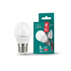  Titanum LED, E27, 5W, G45 ( 45W), 4100K ( ),  + (TL-G45-05274)