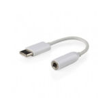 Перехідник Cablexpert CCA-UC3.5F-01-W Type-C - стерео-аудіо 3.5 mm
