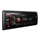 Автомагнитола Pioneer MVH-09UB ( Встроенный усилитель 50 W x 4, Разъем ISO; выход на сабвуфер RCA; USB; AUX, Подсветка кнопок: красный)
