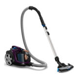 Пылесос безмешковой Philips FC 9734/01, 2100/420Вт, телескопическая трубка, турбощетка, угловая насадка TriActive, объем пылесборника 2л, фиолетовый/черный