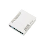 Беспроводной маршрутизатор MikroTik RB951G-2HnD (N300, 600MHz/128Mb, 5хGE, 1хUSB, 1000mW, PoE in, антенна 2,5 дБи) БН
