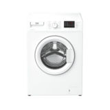 Стиральная машина фронтальная Beko WRS 55P2BWW, 1000 об/мин, 5кг, большой дисплей, 15 программ стирки, швг 65х85х36.5, белый, дверца серебристая