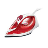 Утюг Philips EasySpeed GC 1029/40, 2000Вт, автоотключение, паровой удар 100г/мин, система "капля-стоп", самоочистка, подошва керамика, красный/белый