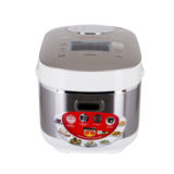 Мультиварка Moulinex Spherical Bowl MK805E32, 1200Вт, 5л, индукционная, дисплей, антипригарная чаша, 69 программ, жарка, йогурт, выпечка, функции: отсрочка старта, поддержка температуры, 3D нагрев, белый