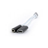 Перехідник Cablexpert CCA-UC3.5F-02 Type-C - стерео-аудіо 3.5 mm + живлення