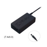 Зарядное для ноутбука DELL K-Power (19.5V, 3.34A, 65W), 7.4 x 5.0mm-PIN + каб.пит 1.2м (5A)+гар. 12мес