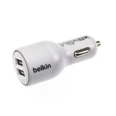   - USB Belkin F8J071 2in1 (12V,  2-USB 4,2A)+ cable IPhone 5, white