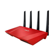 - ASUS RT-AC87U/R 802.11ac AC2400 1x1G WAN, 4x1G LAN, 1xUSB 3.0, 1xUSB 2.0, 44MIMO, Red