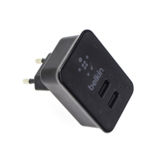 Зарядное устр-во USB 220В Belkin, 2 USB-порта, 5V - 2.1A, (BLACK), (F8J053)