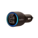 Автомобильное зарядное Belkin USB MicroCharger (12V, 2-USB 2A), Black (F8J109qe04)