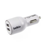 Автомобильное зарядное устр-во USB Belkin F8J071 2in1 (12V, 2-USB 4,2A)+ cable IPhone 5, white