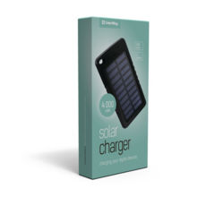   (Power Bank) ColorWay 4000 mAh Black, Solar Charge