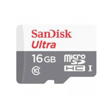  ' 16 GB microSD SanDisk Ultra UHS-I (80Mb/s) (SDSQUNS-016G-GN3MN)  