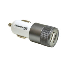   - USB Grand-X CH-25WM, 2,1A, 12-24V, White 2USB 5V/2.1A + DC cable USB/Micro USB,1m