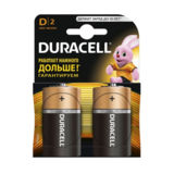 Батарейка R20 Duracell щелочная LR20, 2шт, блистер