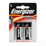Батарейка R14 Energizer Power щелочная LR14, USA, 2шт в блистере
