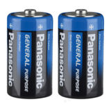 Батарейка R14 Panasonic General Purpose солевая, 2 шт. шринк