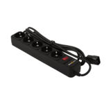 Фильтр сетевой 2,0 м LogicPower, LP-X5 -UPS-2M, 5 розеток, for UPS, черный