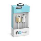 Автомобильное зарядное устр-во USB Colorway 2USB 2.1A с кабелем 1.2м белое (CW-CHA004-WT)