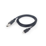 Кабель USB 2.0 Lightning - 2.0 м Cablexpert CC-USB2-AMLM-2M, для iPhone 5/5s/6/IPAD, черный