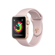  Apple Watch 42mm Gold Aluminium Case with Pink Sand Sport Band  S3 (MQL22)