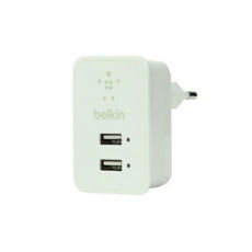  - USB 220 Belkin, 2 USB-, 5V - 2.1A, (White), (F8J053) +  micro USB