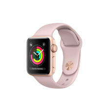  Apple Watch 38mm Gold Aluminum w. Pink Sand Sport B. Gold S3 (MQKW2)