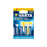 Батарейка R3 Varta Energy, щелочная тип АAА (блистер на 4 шт. 4103)