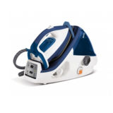 Утюг с парогенератором TEFAL Pro Express Control GV8932, 2400Вт, автоотключение, 7 бар, постоянный пар 120г/мин, объем резервуара для воды: 1.6л, керамическая подошва, белый/синий