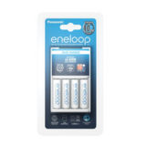 Зарядное устройство Panasonic BQ-CC51E+BK3MCCE (K-KJ51MCC40E), AA/AAA, Eneloop ready, LED индикатор, двухканальная на 2/4 батареи, 200/80mA, Blister