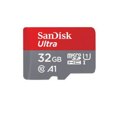   32 GB microSD SanDisk Ultra UHS-I A1 (98Mb/s, 653x)+ SD  (SDSQUAR-032G-GN6MA)