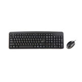 Комплект HQ-Tech KM-102 (USB+PS/2) Standart, black, Поврежденная Упаковка!!!