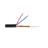 Коаксиальный кабель CCTV GV-02-R-RG-59 0.81CU60+2CCA0,5 black бухта 100м