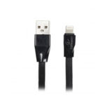 Кабель USB 2.0 Lightning - 1.0 м Cablexpert CCPB-L-USB-01BK для iPhone5, премиум, плоский, 2.4А